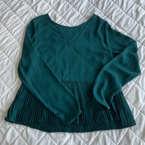 The Limited Long Sleeve Pleated Blouse - Picture 3 of 10